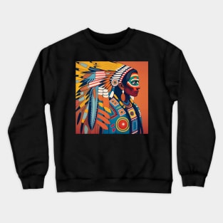 Native American art Crewneck Sweatshirt